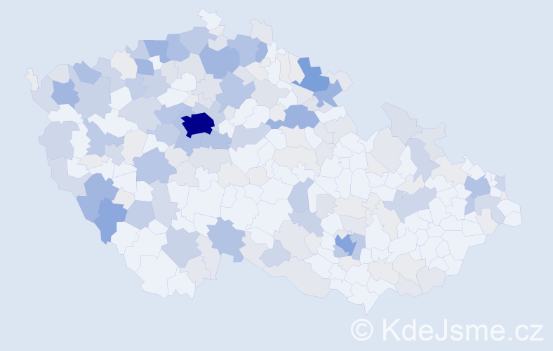 Příjmení: 'Hofmann', počet výskytů 668 v celé ČR