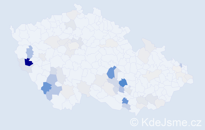 Příjmení: 'Matulková', počet výskytů 151 v celé ČR