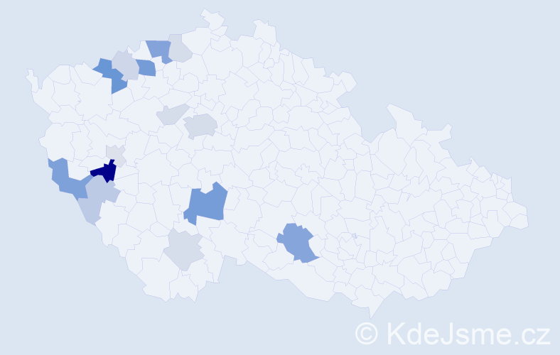 Příjmení: 'Aulík', počet výskytů 37 v celé ČR