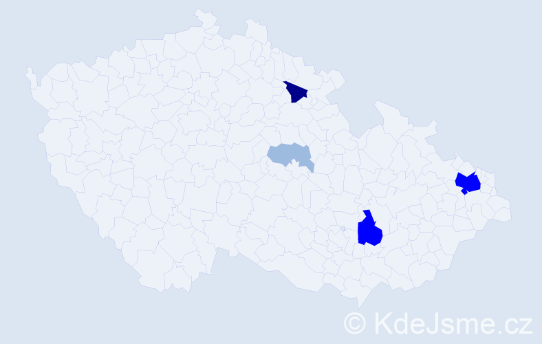 Příjmení: 'Iglová', počet výskytů 11 v celé ČR