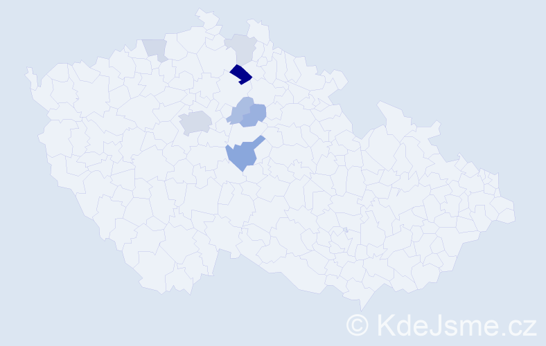 Příjmení: 'Baitler', počet výskytů 16 v celé ČR
