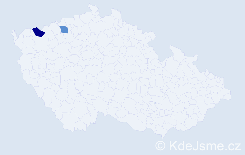 Příjmení: 'Bienebergová', počet výskytů 4 v celé ČR