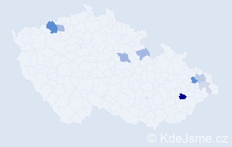 Příjmení: 'Rola', počet výskytů 22 v celé ČR