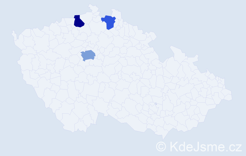 Příjmení: 'Dahmani', počet výskytů 11 v celé ČR