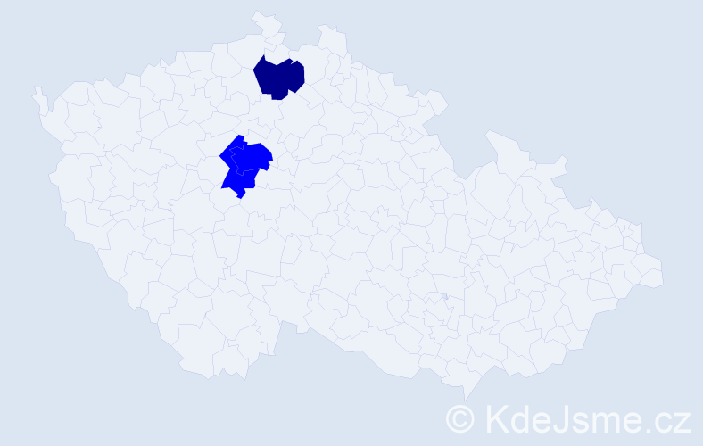 Příjmení: 'Baiblová', počet výskytů 4 v celé ČR