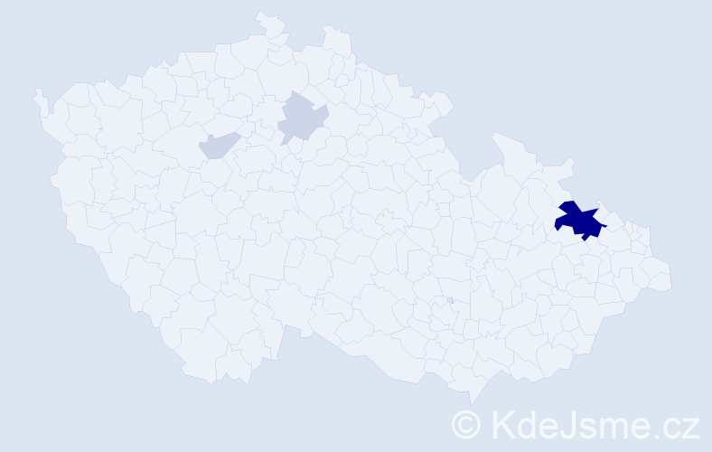 Příjmení: 'Ribková', počet výskytů 16 v celé ČR