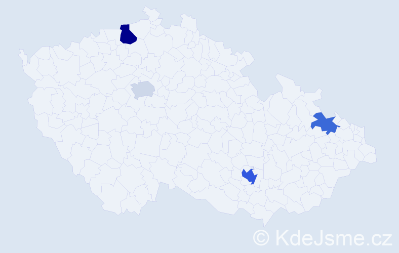 Příjmení: 'Ruggieri', počet výskytů 7 v celé ČR