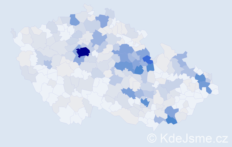 Příjmení: 'Motyčka', počet výskytů 1045 v celé ČR