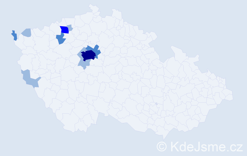 Příjmení: 'Lecko', počet výskytů 17 v celé ČR