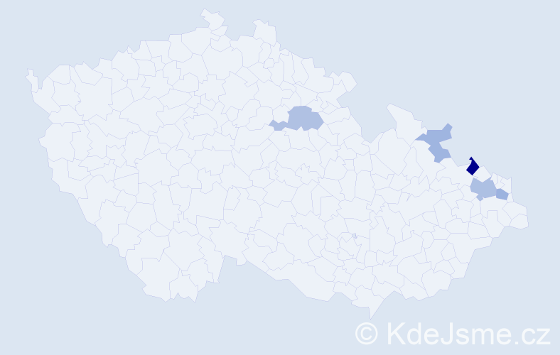 Příjmení: 'Besuch', počet výskytů 12 v celé ČR