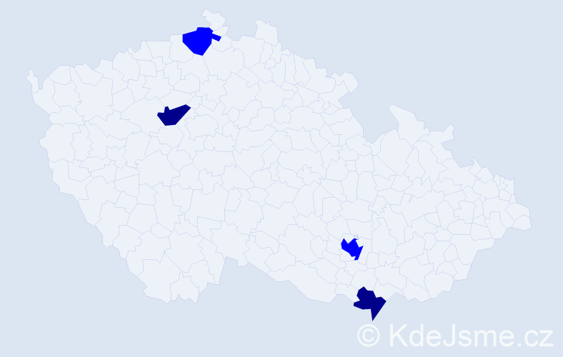 Příjmení: 'Ibrahimi', počet výskytů 10 v celé ČR