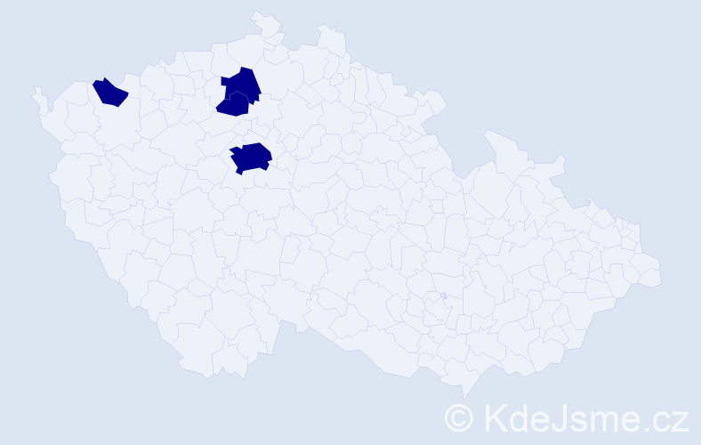 Příjmení: 'Arazím', počet výskytů 4 v celé ČR