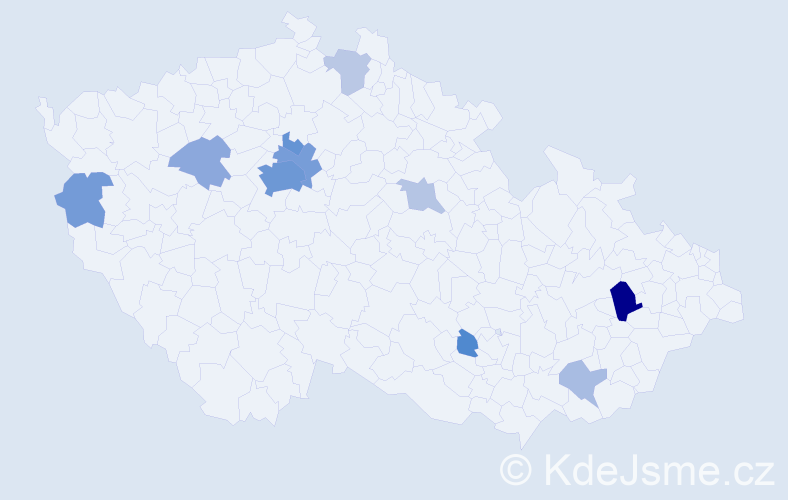 Příjmení: 'Zhmurko', počet výskytů 32 v celé ČR