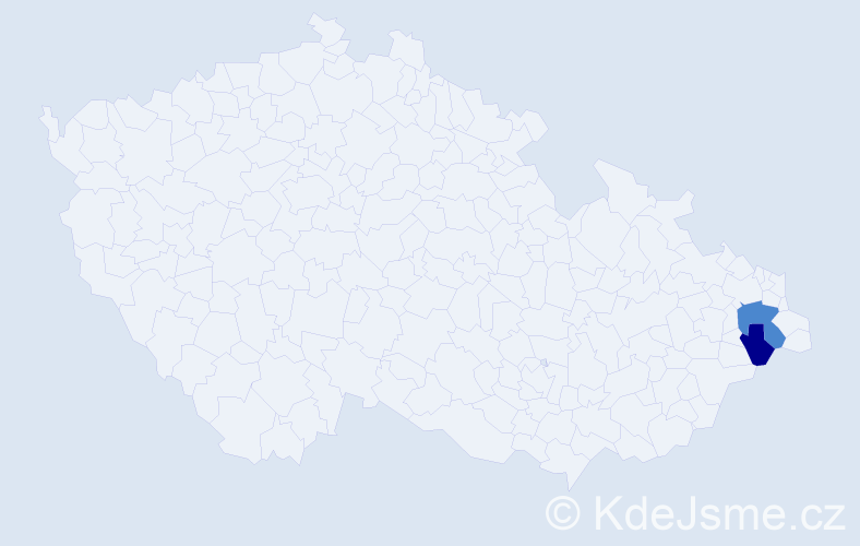 Příjmení: 'Černiaková', počet výskytů 9 v celé ČR