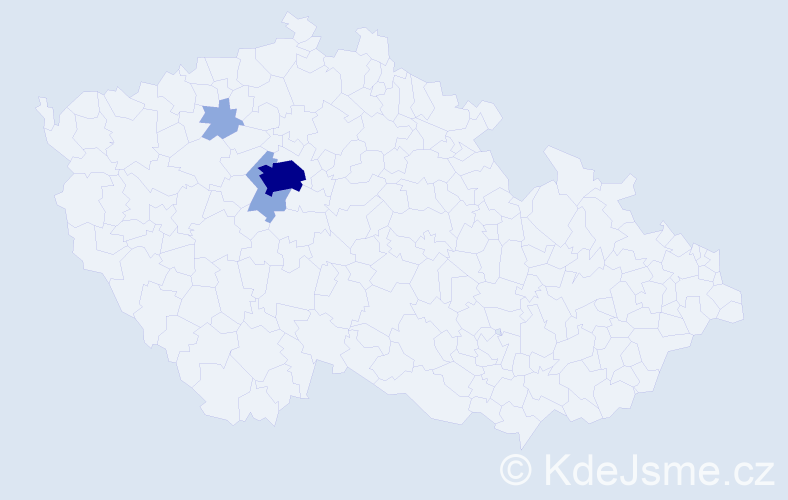 Příjmení: 'Ehlenová', počet výskytů 12 v celé ČR