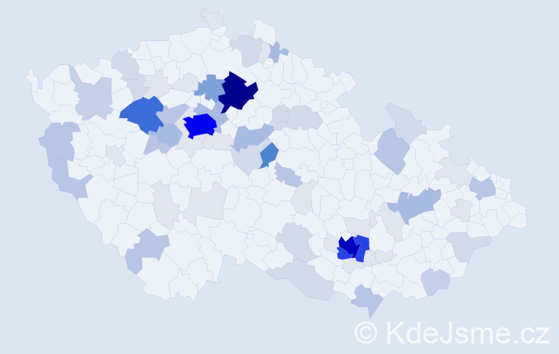 Příjmení: 'Truksa', počet výskytů 265 v celé ČR