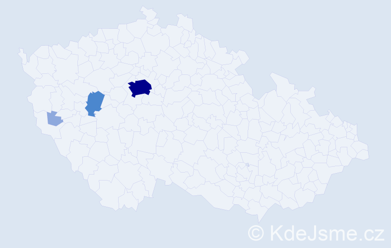 Příjmení: 'Krečko', počet výskytů 10 v celé ČR