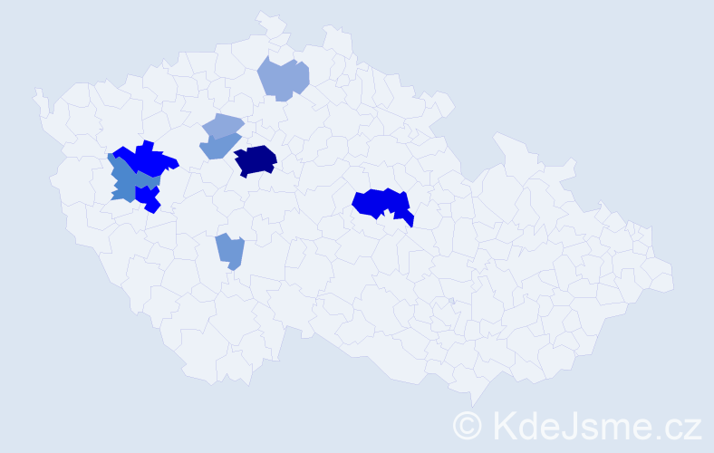 Příjmení: 'Lomičková', počet výskytů 28 v celé ČR