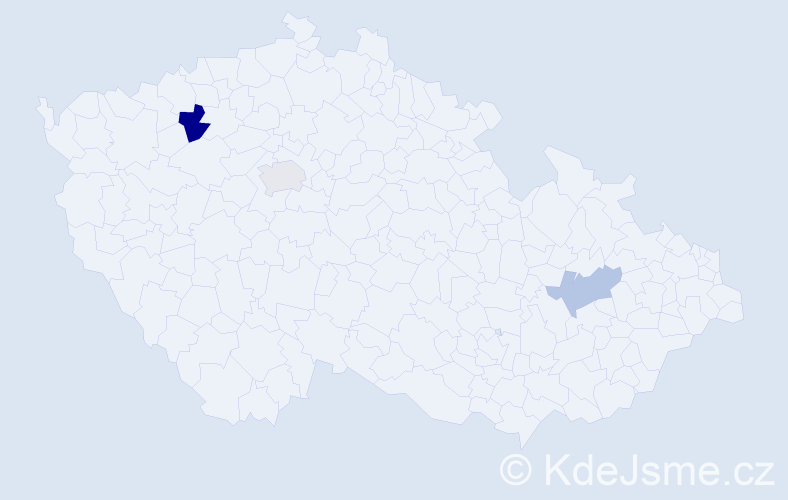 Příjmení: 'Bubenko', počet výskytů 4 v celé ČR