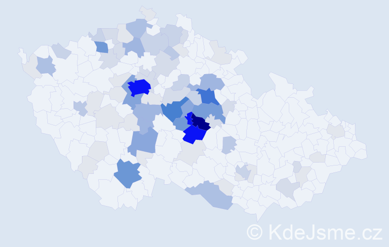 Příjmení: 'Piskač', počet výskytů 321 v celé ČR