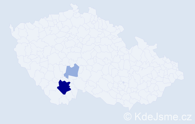 Příjmení: 'Kvašnovská', počet výskytů 9 v celé ČR