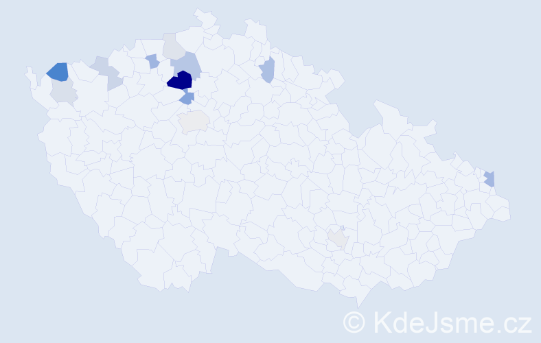 Příjmení: 'Palic', počet výskytů 26 v celé ČR
