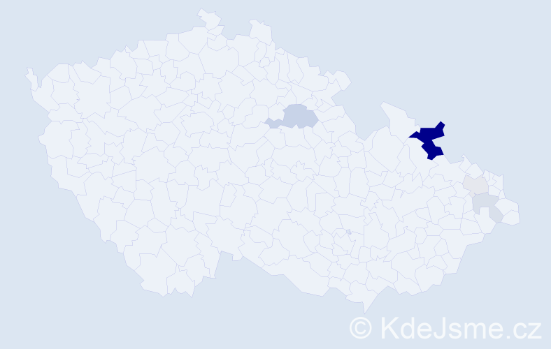 Příjmení: 'Brišák', počet výskytů 14 v celé ČR