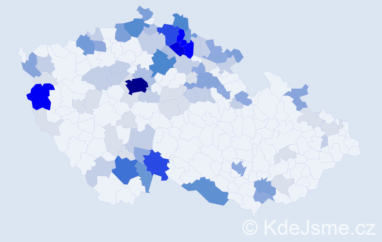 Příjmení: 'Salabová', počet výskytů 348 v celé ČR