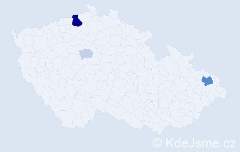 Příjmení: 'Dankovčíková', počet výskytů 8 v celé ČR