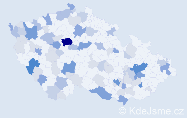 Příjmení: 'Mészáros', počet výskytů 227 v celé ČR