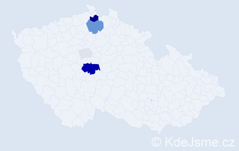 Příjmení: 'Torbová', počet výskytů 5 v celé ČR