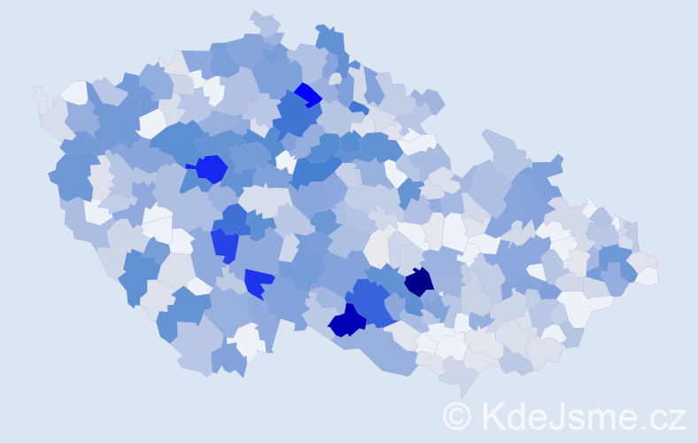 Příjmení: 'Pánková', počet výskytů 2465 v celé ČR