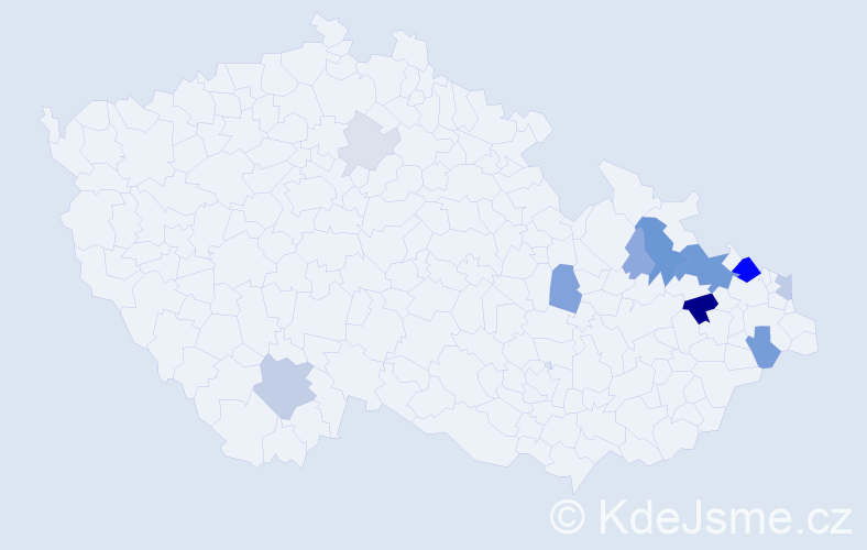 Příjmení: 'Wiltsch', počet výskytů 37 v celé ČR