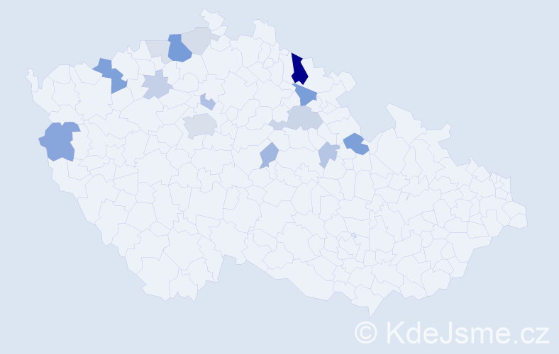 Příjmení: 'Trenkler', počet výskytů 39 v celé ČR