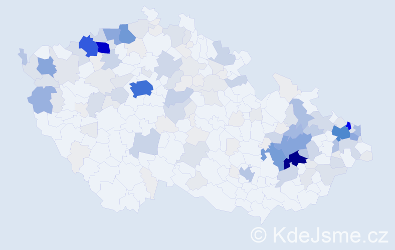 Příjmení: 'Mirgová', počet výskytů 945 v celé ČR