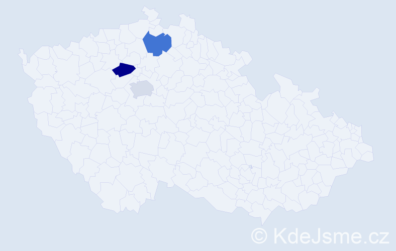 Příjmení: 'Kama', počet výskytů 3 v celé ČR