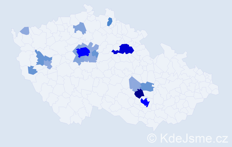 Příjmení: 'Feifer', počet výskytů 54 v celé ČR