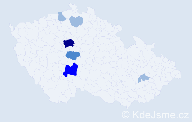 Příjmení: 'Nebušková', počet výskytů 12 v celé ČR