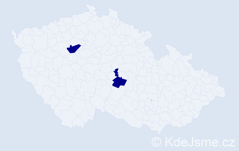 Příjmení: 'Diabelková', počet výskytů 2 v celé ČR