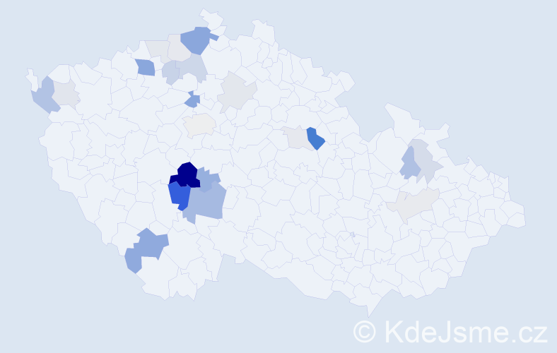Příjmení: 'Trpková', počet výskytů 62 v celé ČR