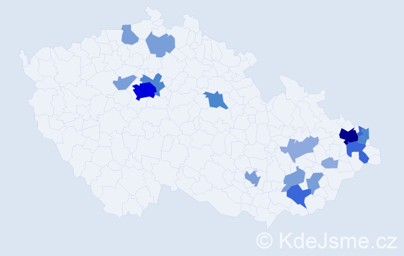 Příjmení: 'Dobrovolská', počet výskytů 51 v celé ČR