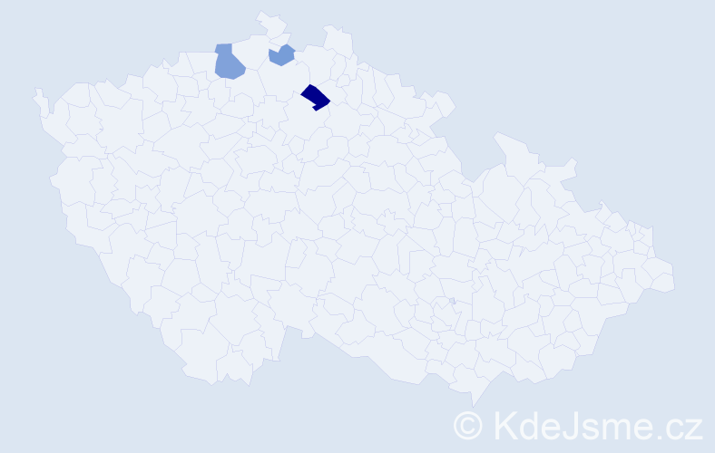 Příjmení: 'Machovčiaková', počet výskytů 6 v celé ČR