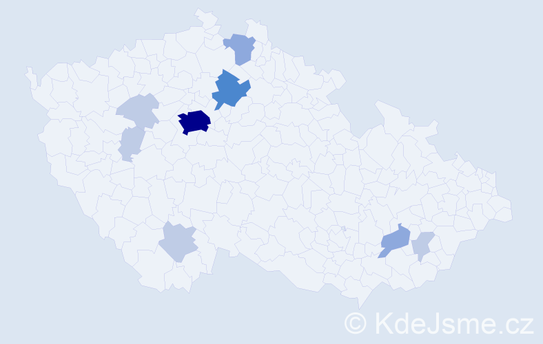 Příjmení: 'Krabsová', počet výskytů 23 v celé ČR