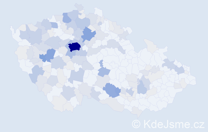 Příjmení: 'Bohuslavová', počet výskytů 593 v celé ČR