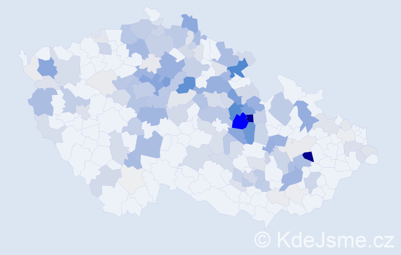 Příjmení: 'Simon', počet výskytů 599 v celé ČR