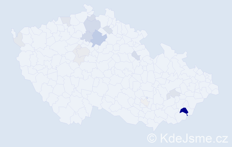 Příjmení: 'Goldbach', počet výskytů 41 v celé ČR