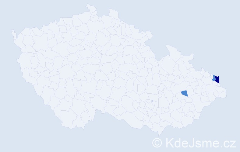 Příjmení: 'Swiatyniuková', počet výskytů 5 v celé ČR