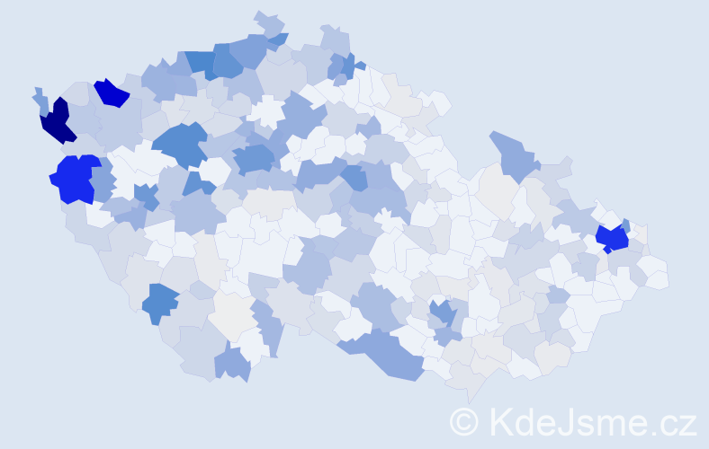 Příjmení: 'Do', počet výskytů 1215 v celé ČR