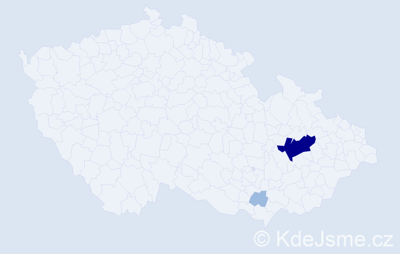 Příjmení: 'Mayrwöger', počet výskytů 5 v celé ČR