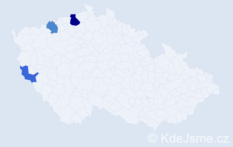 Příjmení: 'Ment', počet výskytů 14 v celé ČR
